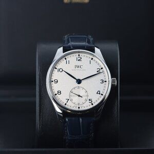 IWC Portugieser Automatic 40m, Silver Dial - Stainless Steel on Strap